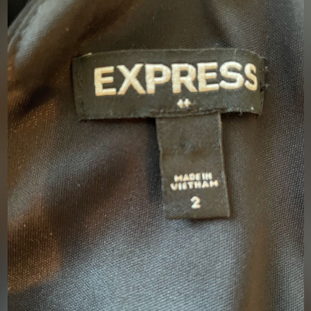 Express Halter Neck Keyhole Back Mini Dress Black Formal Homecoming 2 - Picture 11 of 14